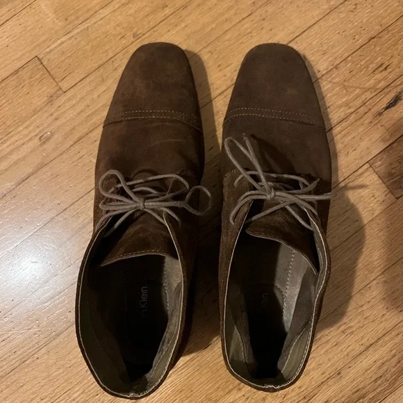 Brown Suede Calvin Klein Dress shoes - Picture 4 of 5